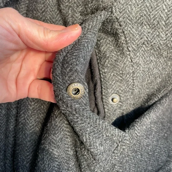 Abercrombie & Fitch Premium Wool Coat L - Picture 10 of 16